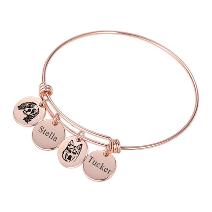 Personalized Pet Portrait Bangle