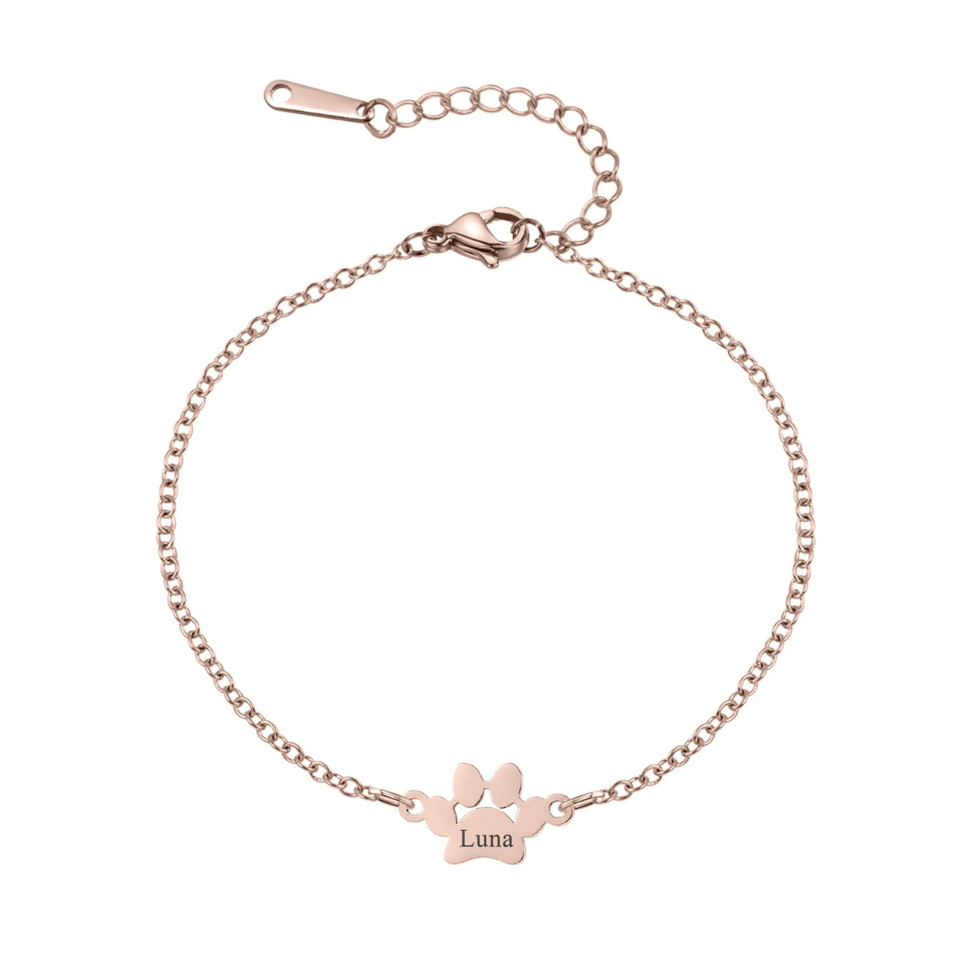 Pet Name Paw Bracelet