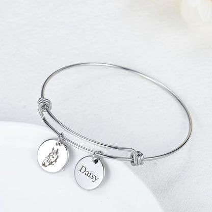 Personalized Pet Portrait Bangle