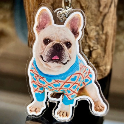 Acrylic Pet Photo Keychain