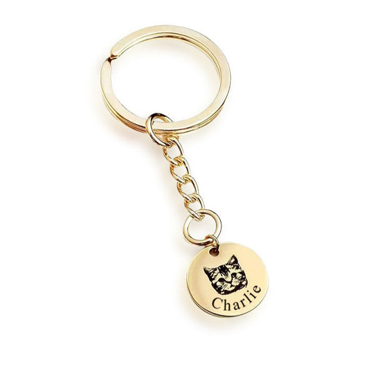 Pet Portrait Keychain