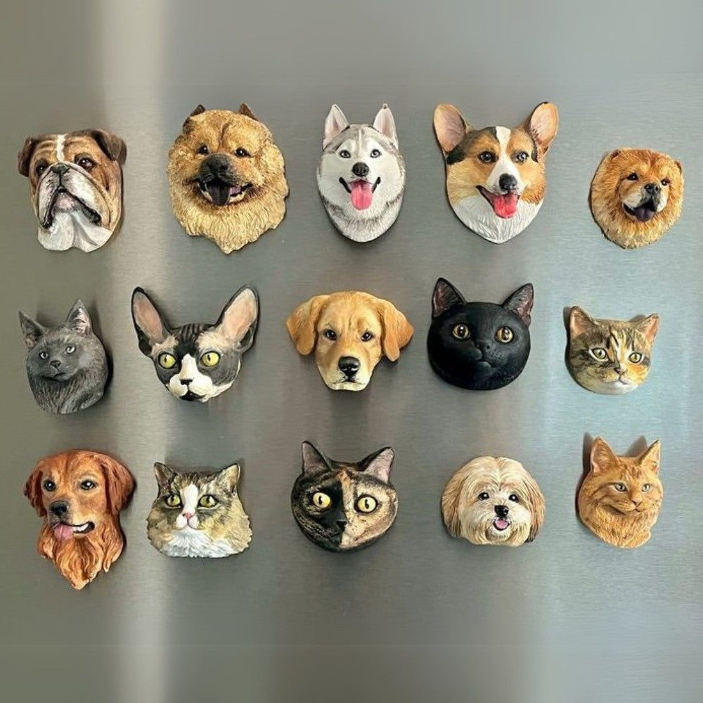 Custom 3D Pet Portrait Magnetic Figurine