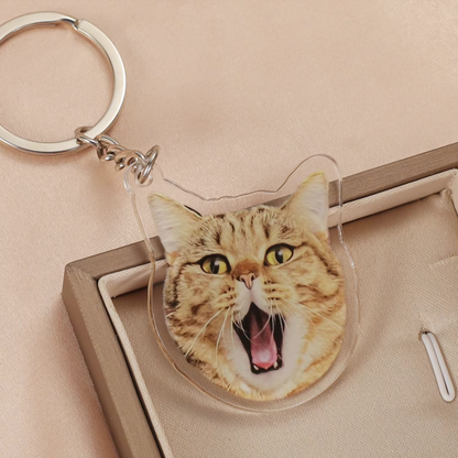 Acrylic Pet Photo Keychain