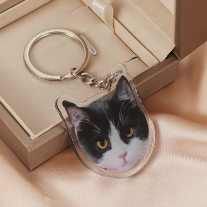 Acrylic Pet Photo Keychain