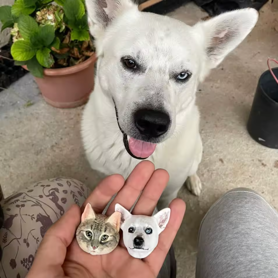 Custom 3D Pet Portrait Magnetic Figurine