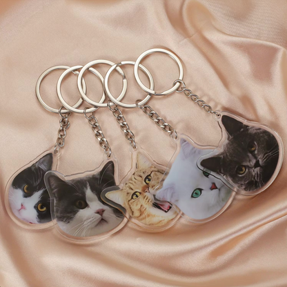 Acrylic Pet Photo Keychain